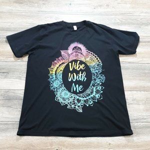 American Apparel Mens Short Sleeve T Shirt Vibe With Me Unisex Boho Hipster Camp